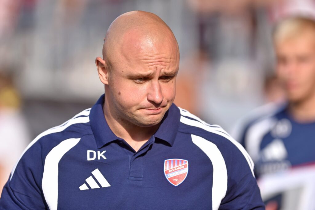 Piłkarz Rakowa Częstochowa Michael Ameyaw podczas meczu