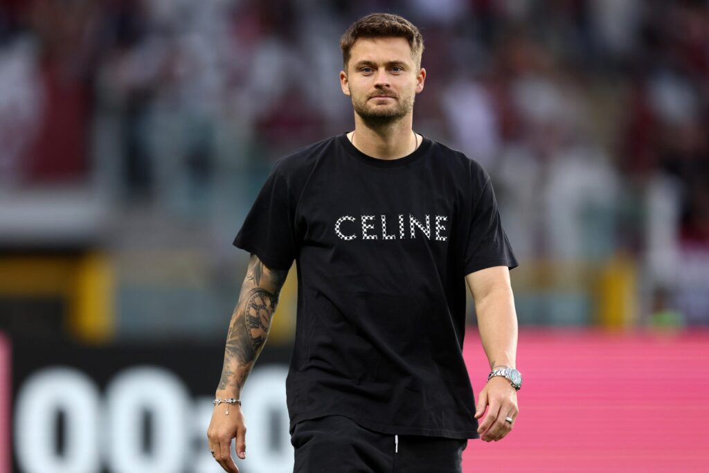 Karol Linetty w barwach Śląska Wrocław podczas meczu