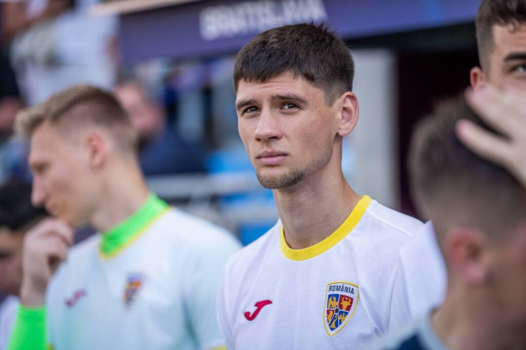 Vladislav Blanuta w barwach Lechii Gdańsk podczas meczu piłkarskiego