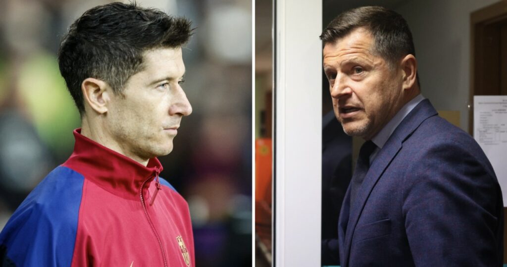 Karol Świderski podczas meczu piłkarskiego