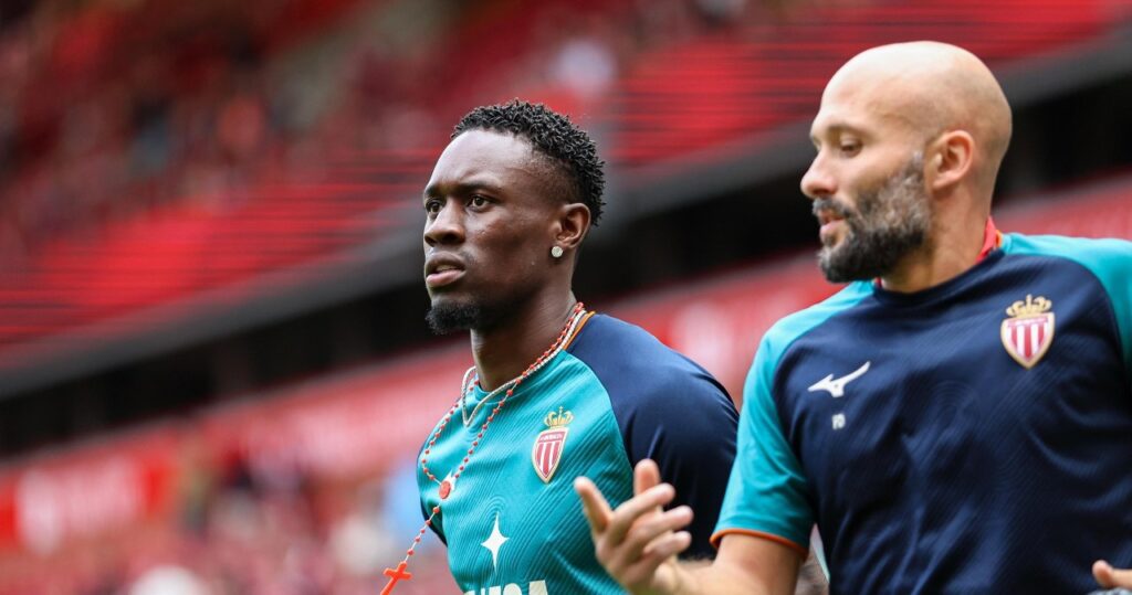 Piłkarz AS Monaco podczas meczu