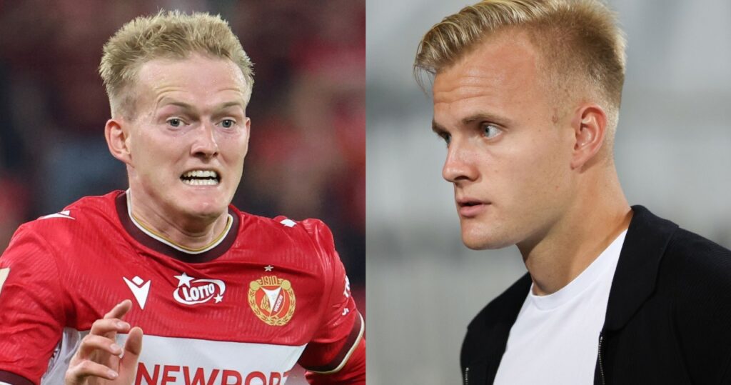 Piłkarze PKO Ekstraklasy podczas meczu, ilustracja transferów i rankingów UEFA