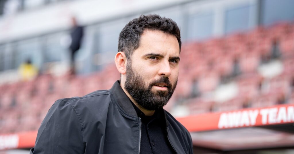 Goncalo Feio podczas meczu piłkarskiego