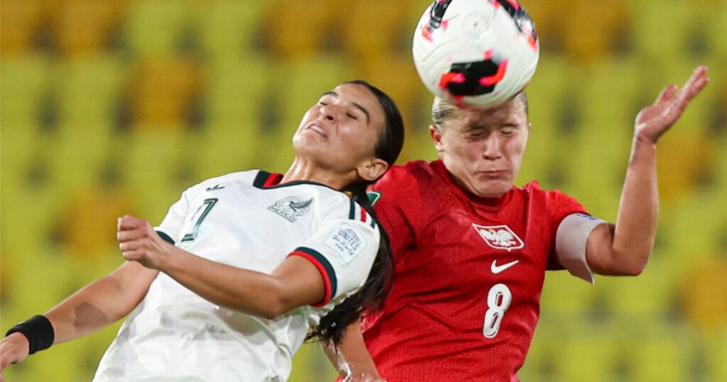 Kobieca reprezentacja Polski U20 podczas meczu na mistrzostwach świata