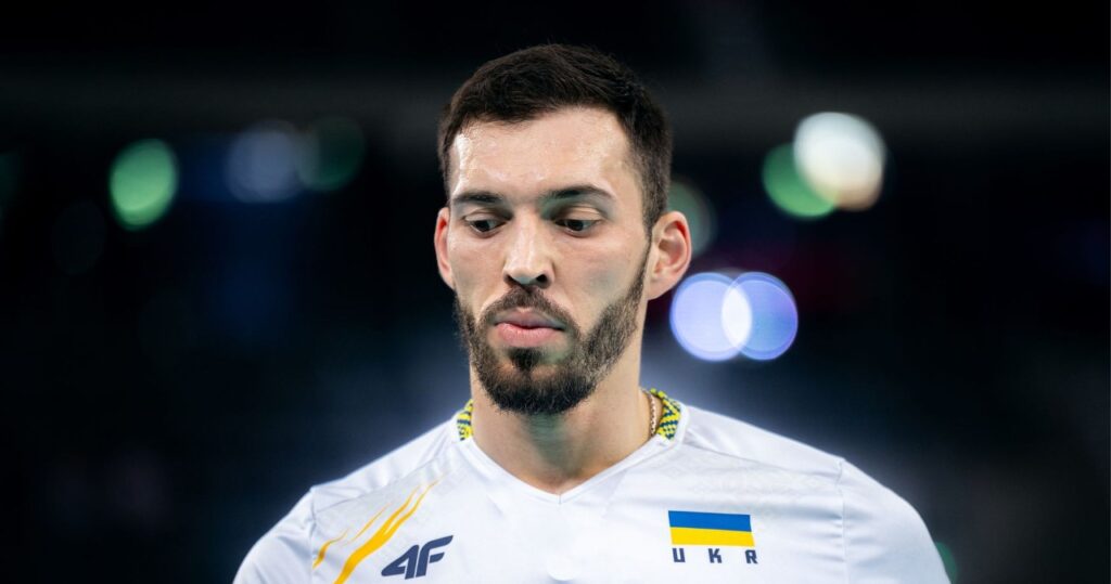 Jurij Semeniuk podczas meczu siatkówki