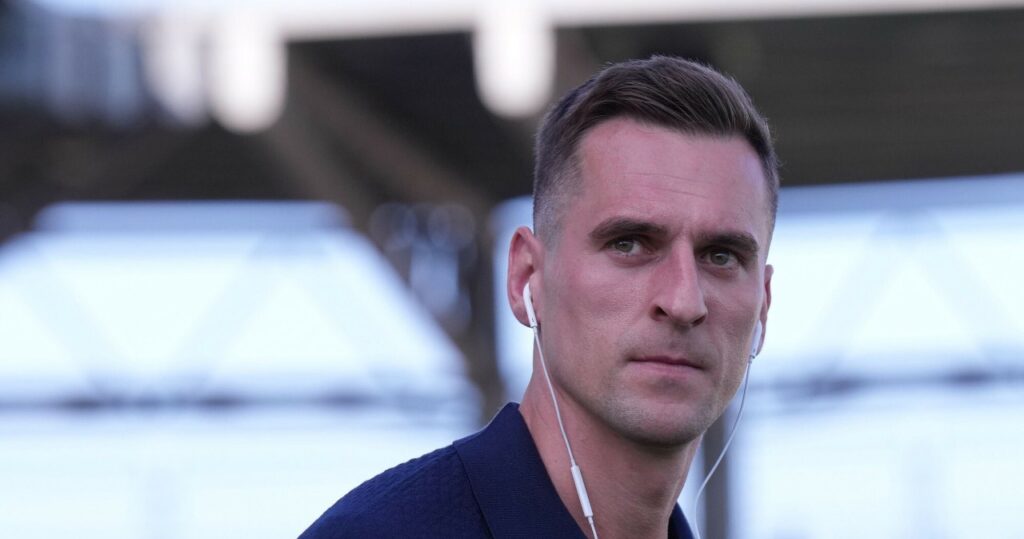 Arkadiusz Milik w barwach Juventusu podczas meczu