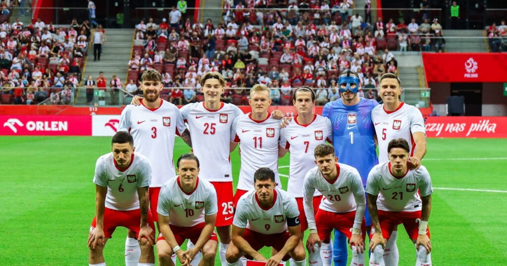 Reprezentacja Polski w piłce nożnej na meczu Ligi Narodów UEFA