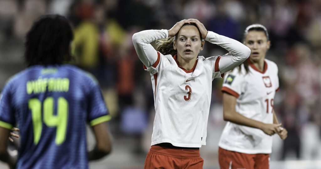 Reprezentacja Polski U20 kobiet podczas meczu mistrzostw świata