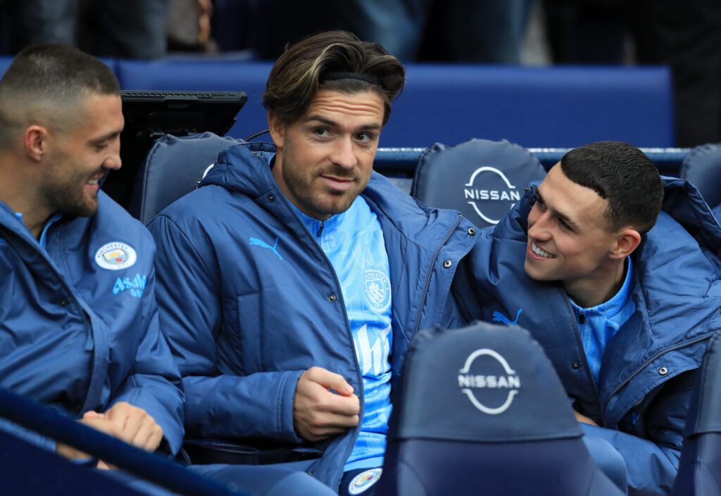 Jack Grealish w barwach Evertonu podczas meczu Premier League