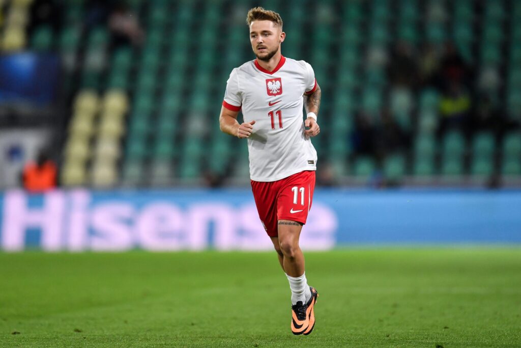 Michał Rakoczy podczas meczu piłkarskiego
