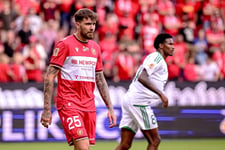 Jan Jurcec w barwach Śląska Wrocław podczas meczu
