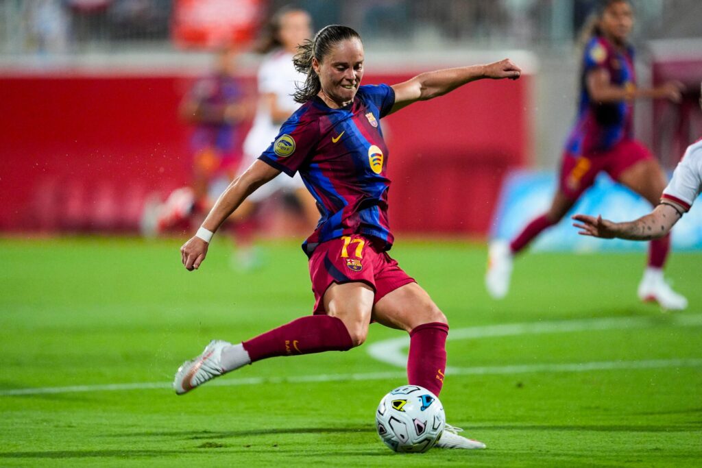 Ewa Pajor podczas meczu Ligi Mistrzyń UEFA
