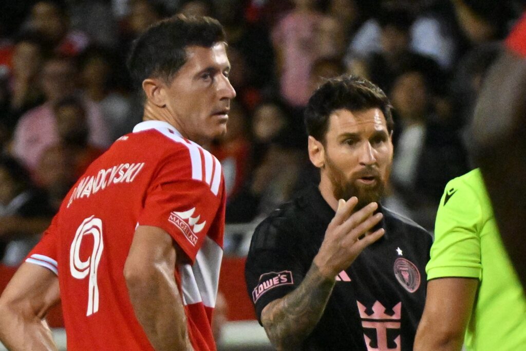 Robert Lewandowski podczas meczu MLS