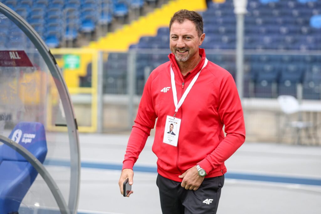 Jerzy Dudek podczas meczu reprezentacji Polski
