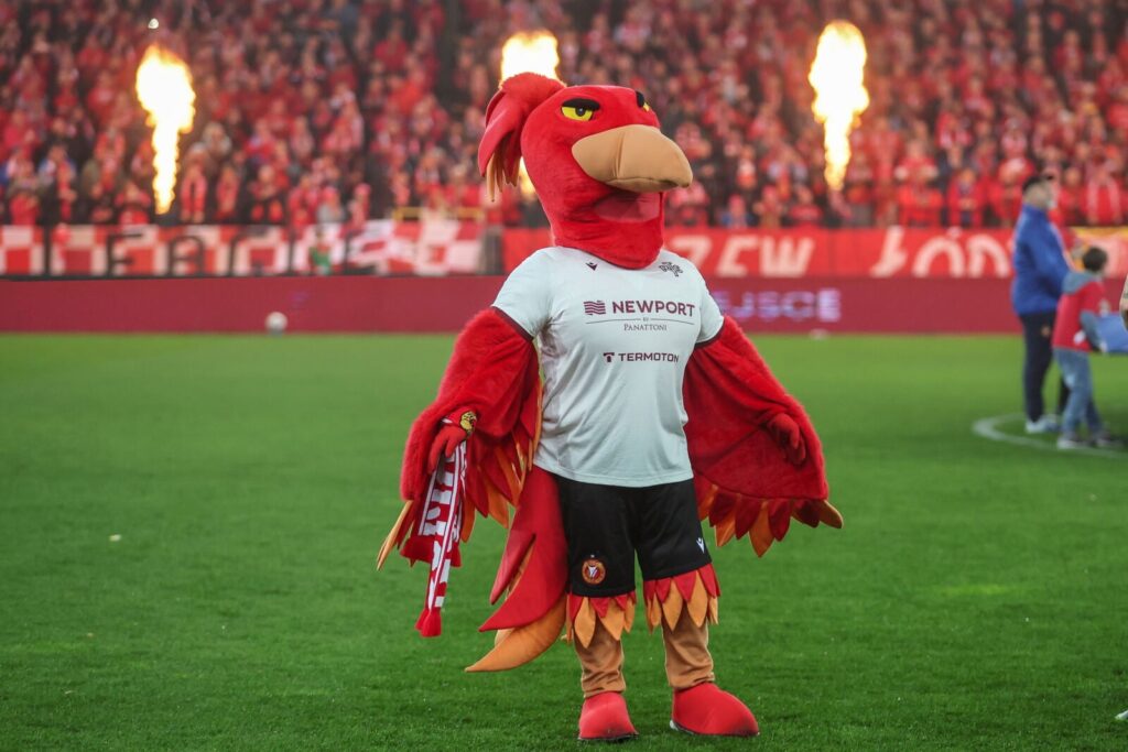 Piłkarze Widzewa Łódź podczas treningu przed meczem z Legią Warszawa