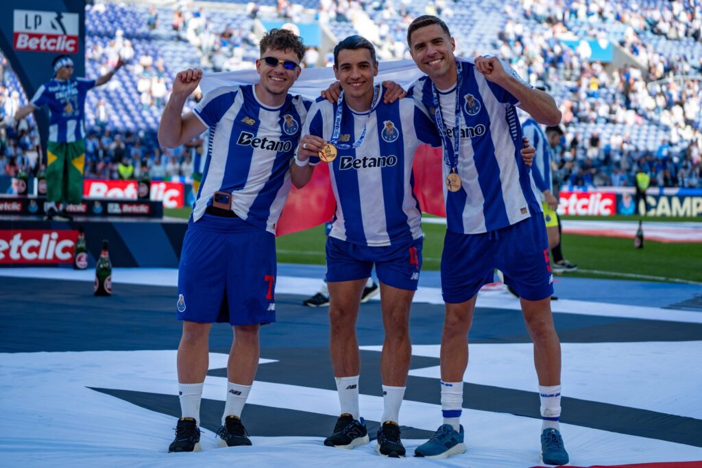 Piłkarze FC Porto i Manchester City podczas meczu Ligi Mistrzów