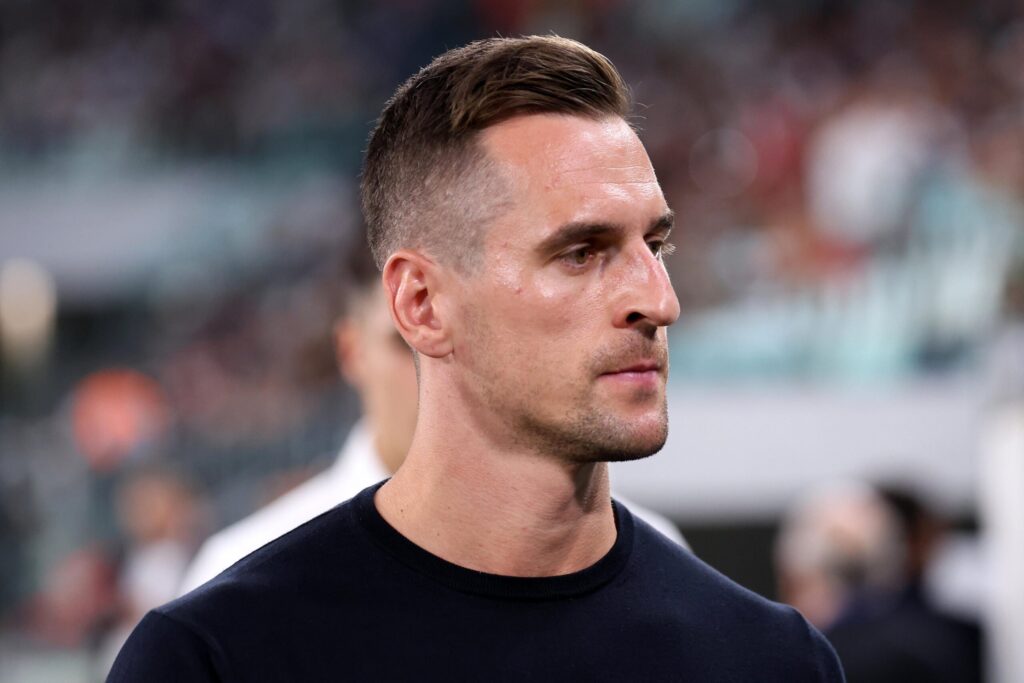 Arkadiusz Milik w barwach Juventusu podczas meczu