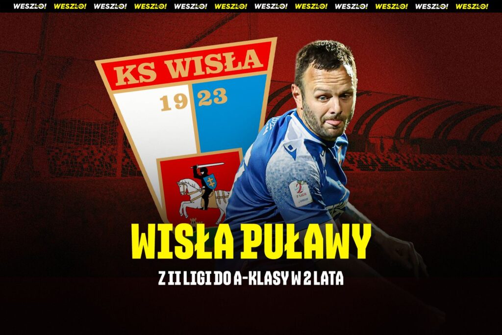Piłkarze Wisły Puławy na boisku podczas meczu