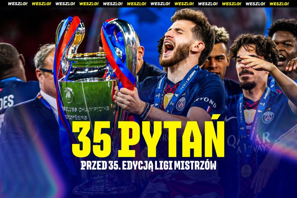 Piłkarze na boisku podczas meczu Ligi Mistrzów UEFA