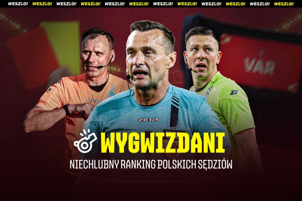 Sędzia piłkarski podczas meczu Ekstraklasy