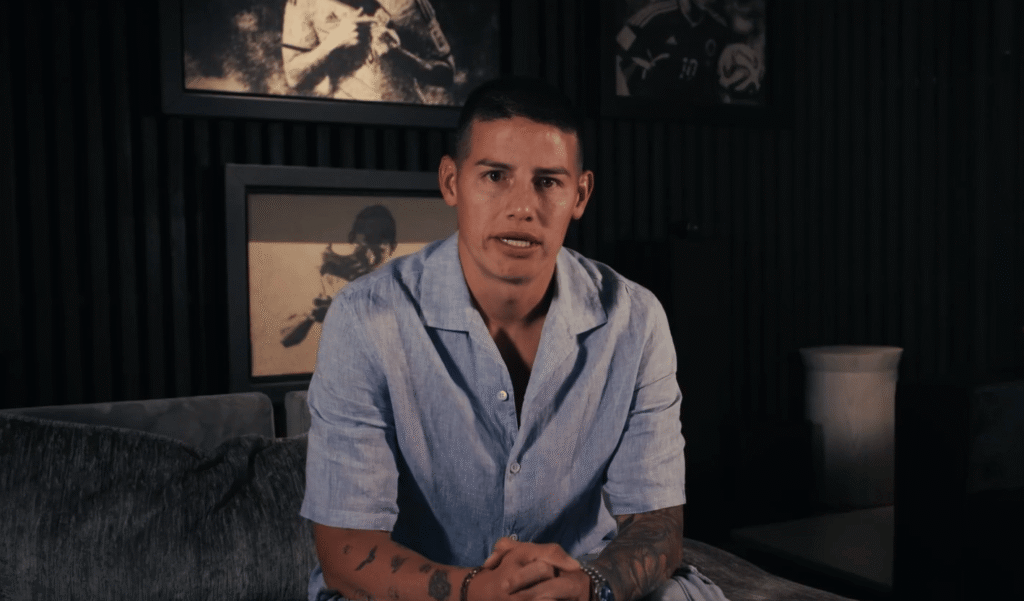 James Rodriguez w barwach reprezentacji Kolumbii