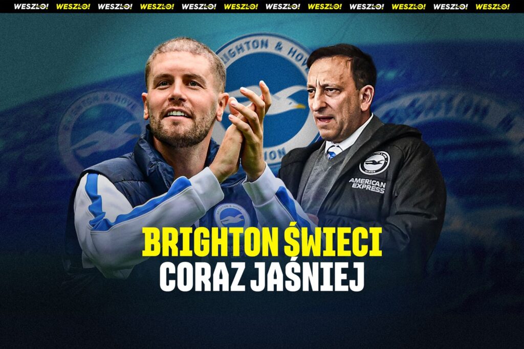 Piłkarze Brighton świętują zwycięstwo w meczu Premier League