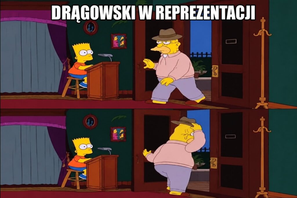 Bramkarz reprezentacji Polski podczas meczu