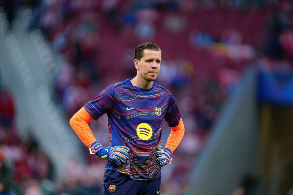 Wojciech Szczęsny podczas meczu FC Barcelona