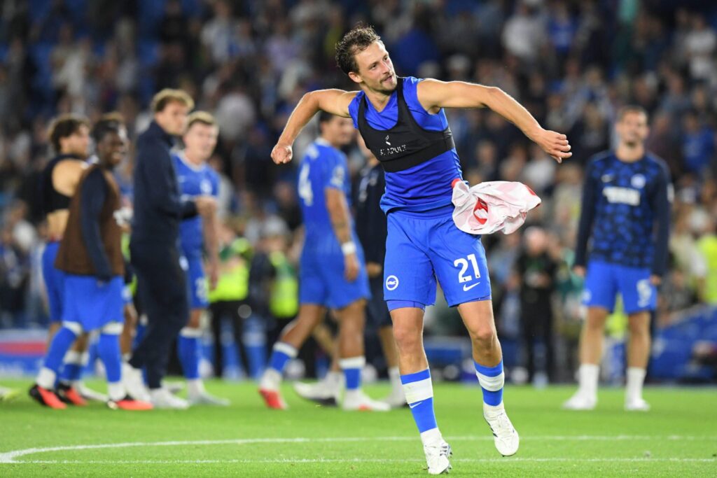 Olivier Boscagli na treningu Brighton