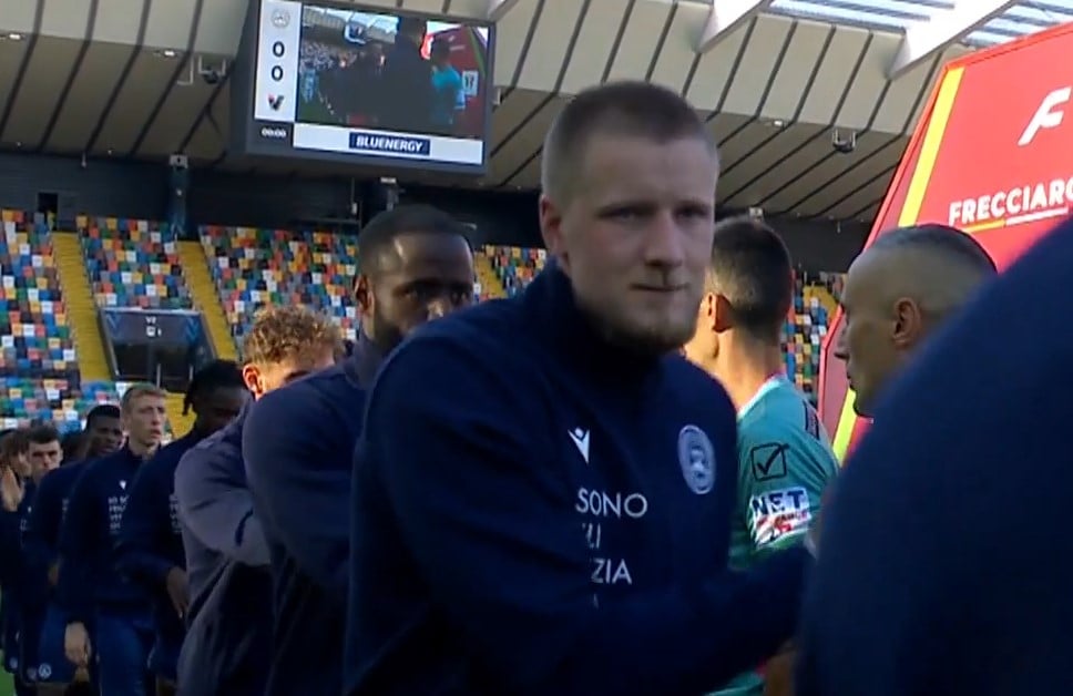 Piłkarze Udinese podczas meczu Pucharu Włoch