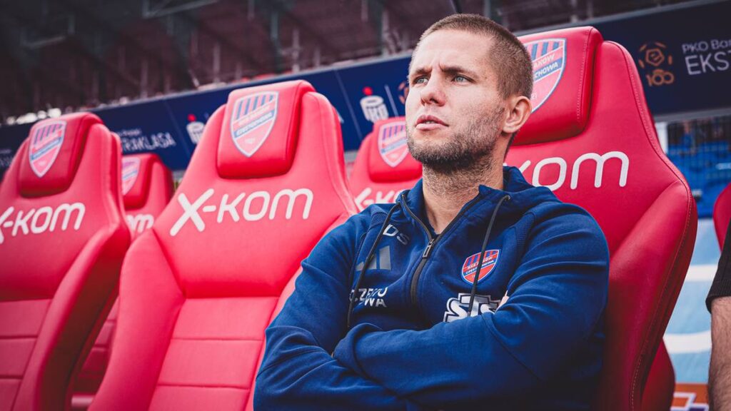 Piłkarze Rakowa Częstochowa podczas meczu z Górnikiem Zabrze