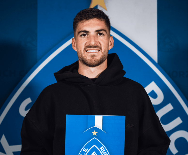 Agustin Coscia w barwach Ruchu Chorzów podczas meczu