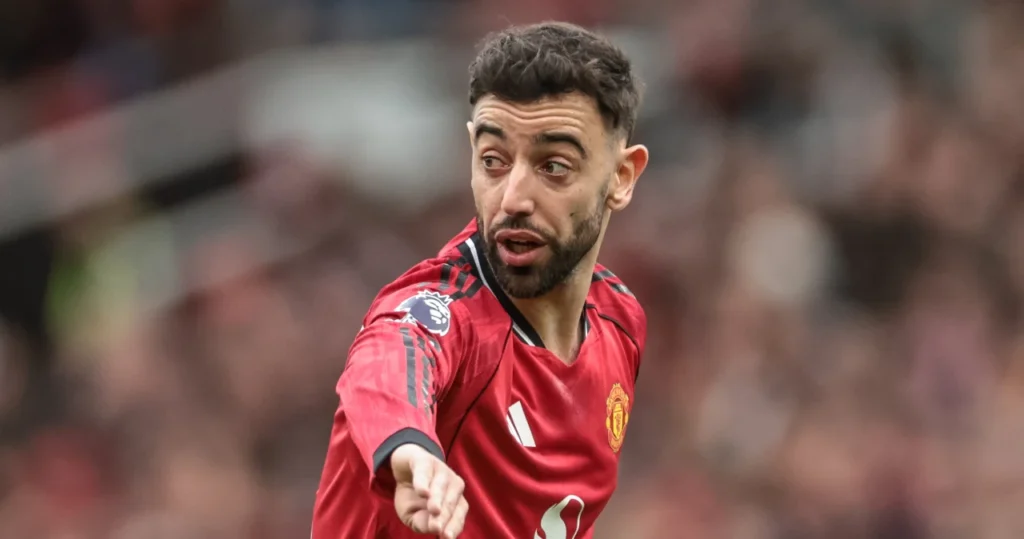Piłkarz Manchester United podczas meczu Ligi Mistrzów