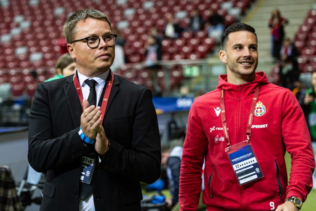 Angel Rodado w barwach Wisły Kraków podczas meczu