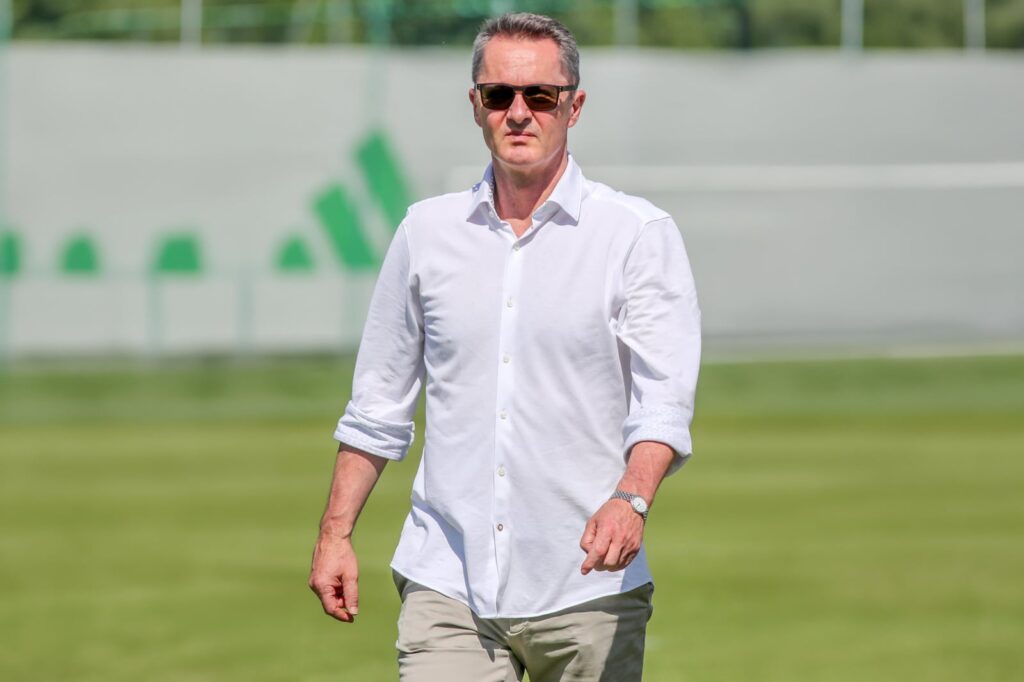 Jacek Zieliński podczas wywiadu o Legii Warszawa