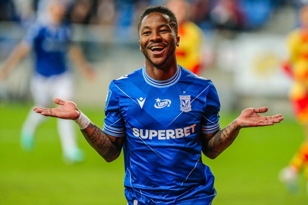 Adriel Ba Loua podczas meczu piłkarskiego w barwach Gwangju FC