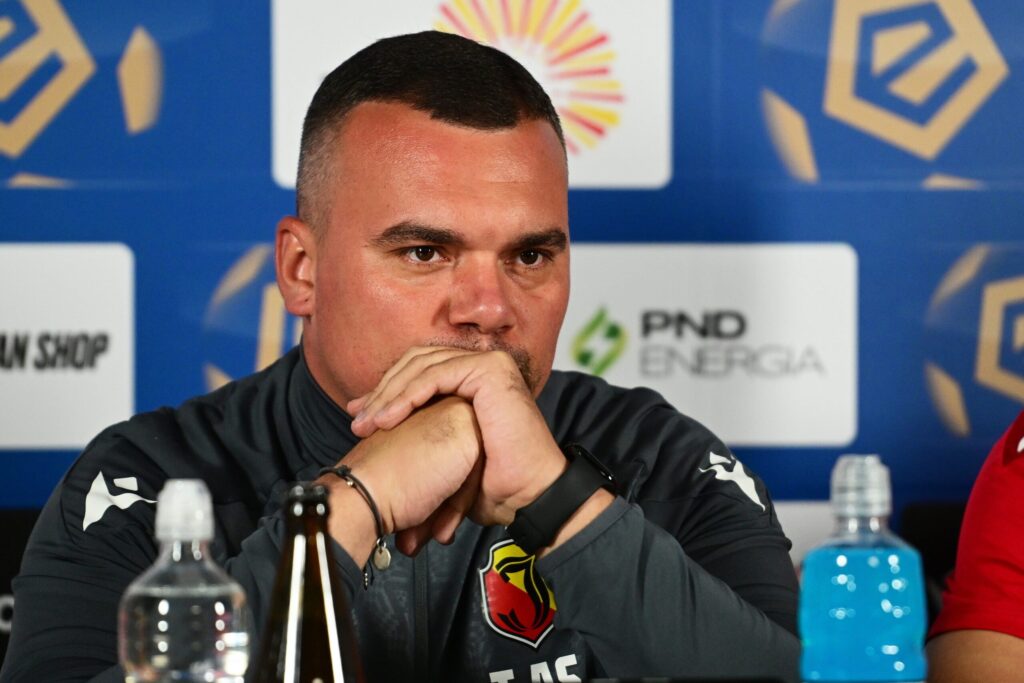 Adrian Siemieniec podczas meczu Jagiellonii