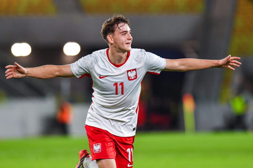 Bartosz Mazurek podczas meczu w barwach RB Salzburg