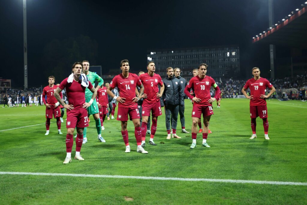 Reprezentacja Polski podczas meczu Ligi Narodów