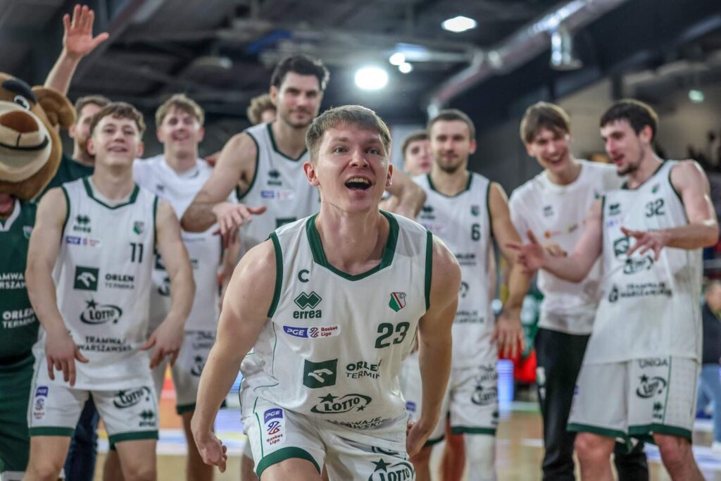 Koszykarze Legii Warszawa podczas meczu Basketball Champions League