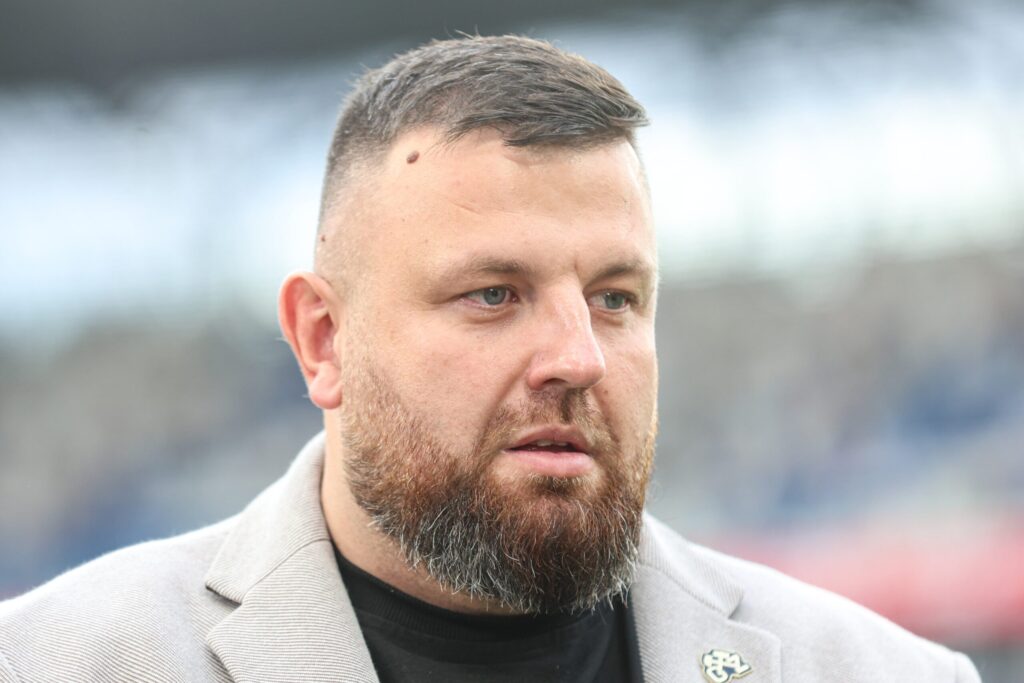 Łukasz Milik podczas konferencji prasowej Górnika Zabrze