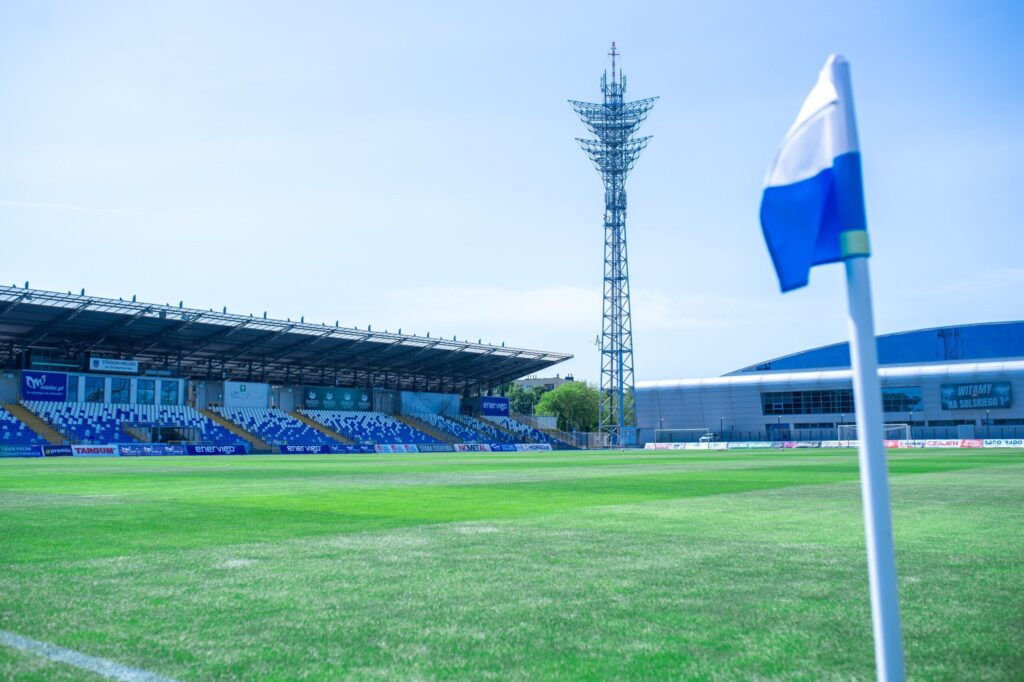 Piłkarze Stali Mielec podczas meczu w Betclic 1. Lidze