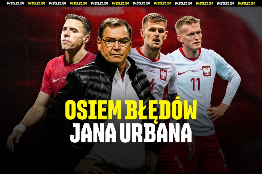 Jan Urban podczas meczu reprezentacji Polski