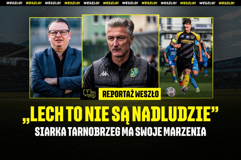 Piłkarze Siarki Tarnobrzeg podczas treningu przed meczem z Lechem Poznań