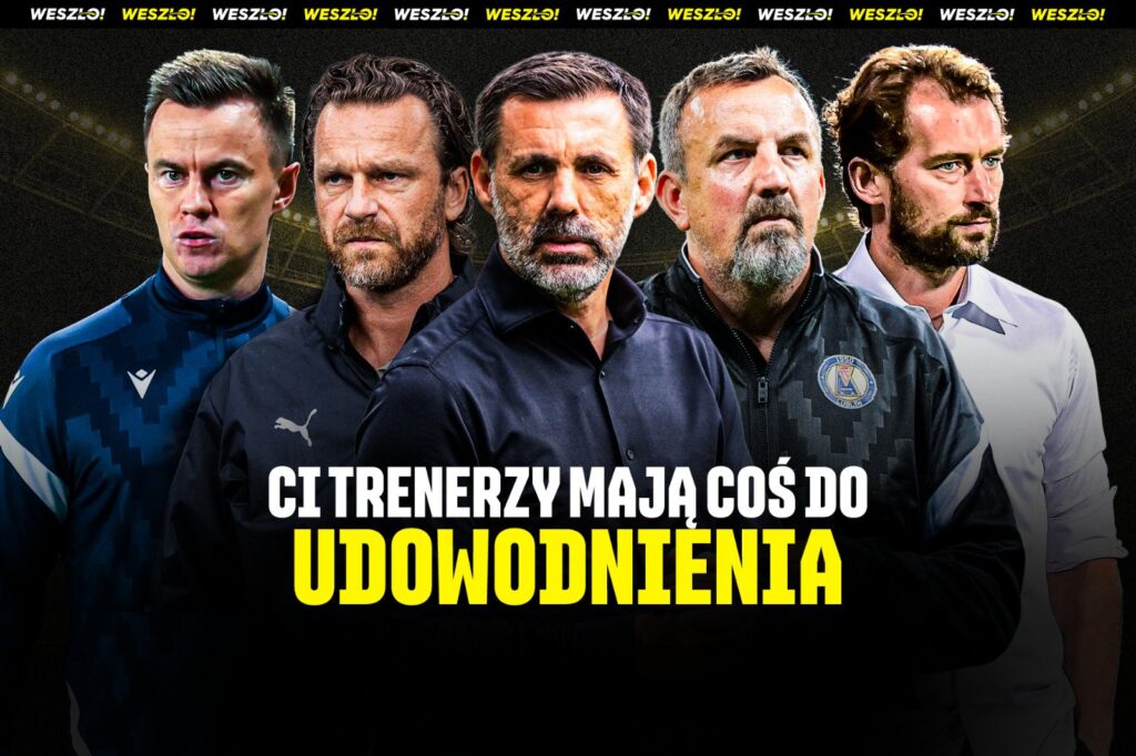Trenerzy Ekstraklasy podczas meczu