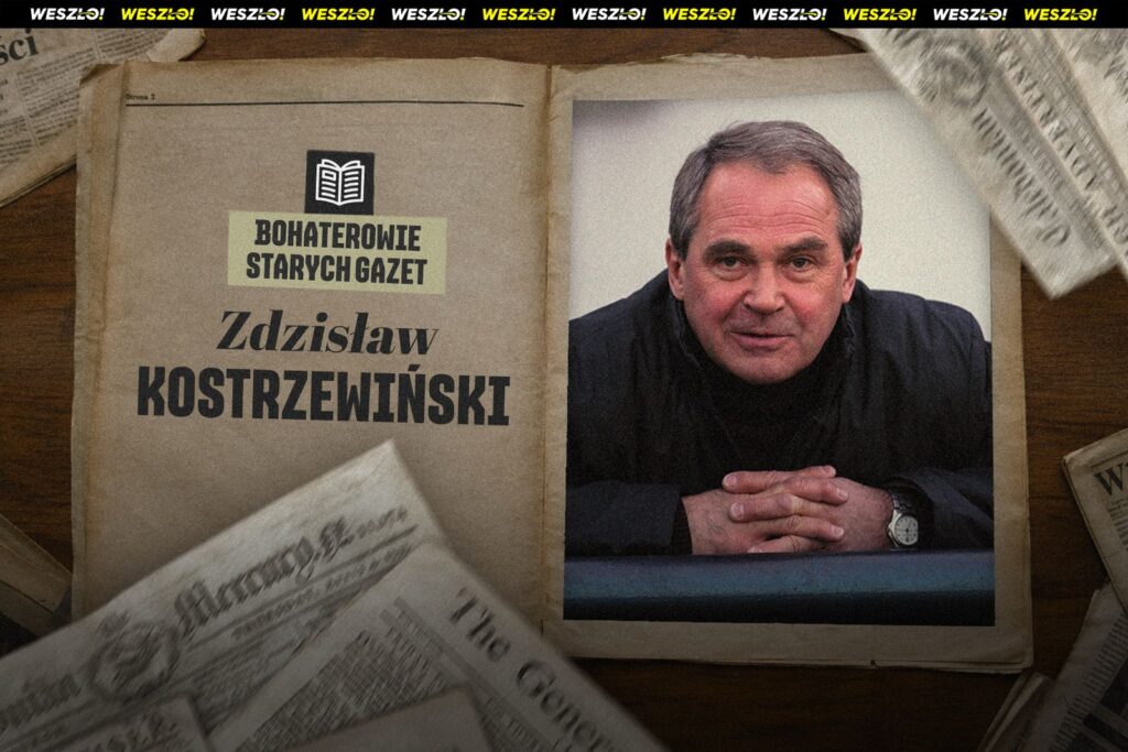 Zdzisław Kostrzewiński podczas meczu Widzewa Łódź