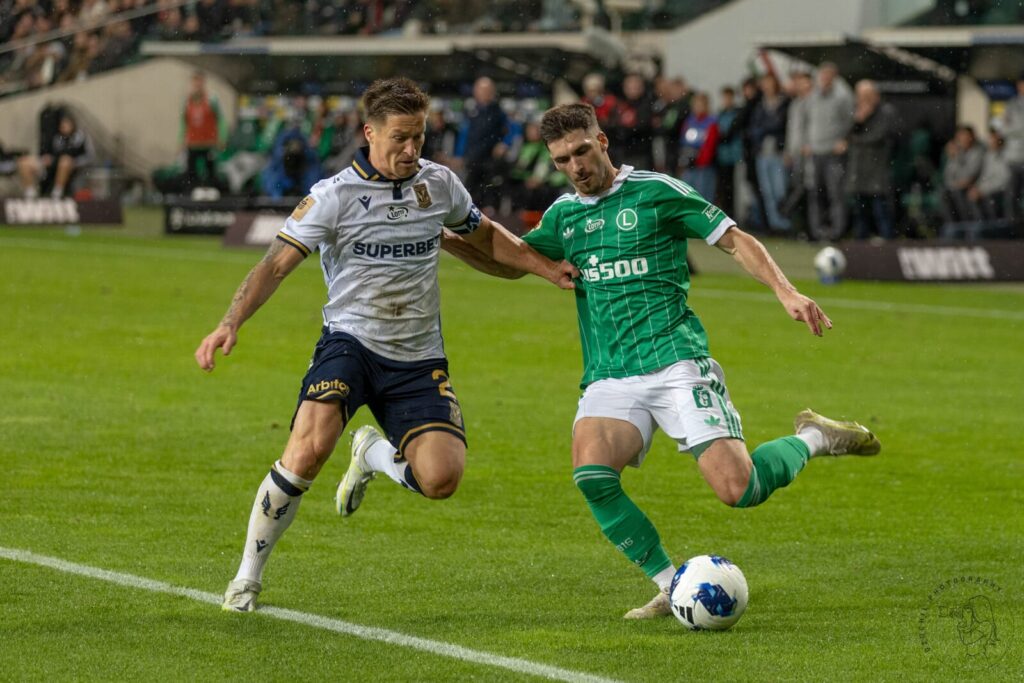 Radosław Murawski podczas meczu Lecha Poznań