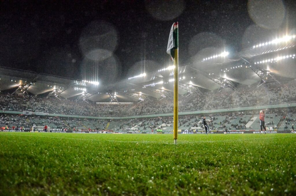 Stadion Legii Warszawa podczas meczu piłkarskiego