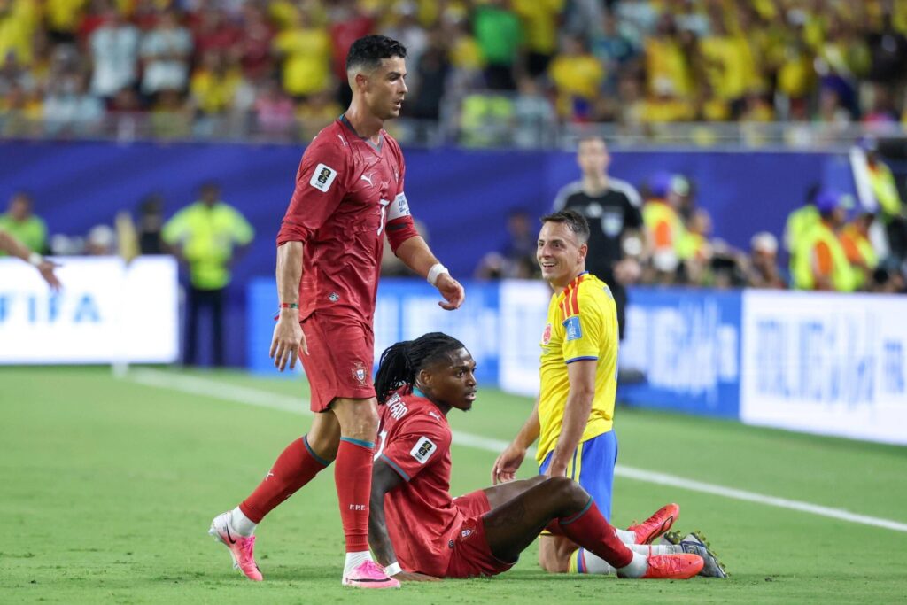 Rafael Leão w koszulce Portugalii z numerem 7