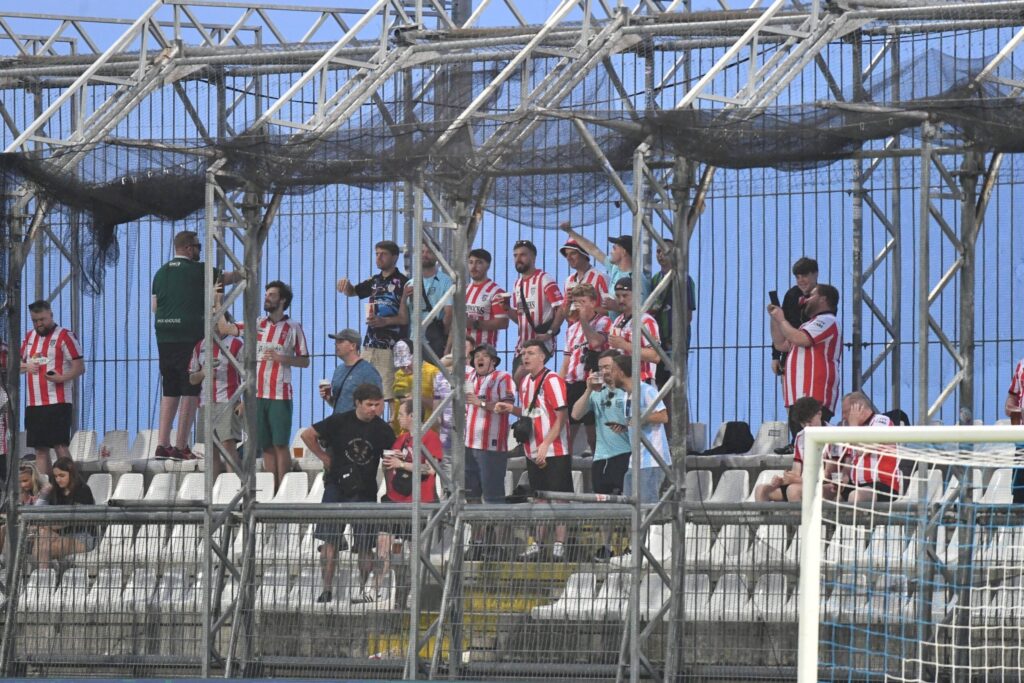 Stadion Rujevica w Rijece podczas meczu piłkarskiego
